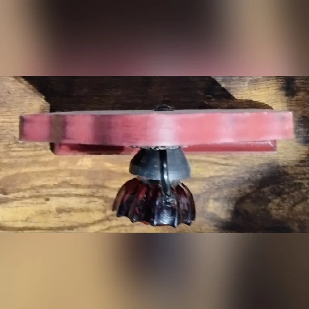 Red Doorknob Coat Hanger